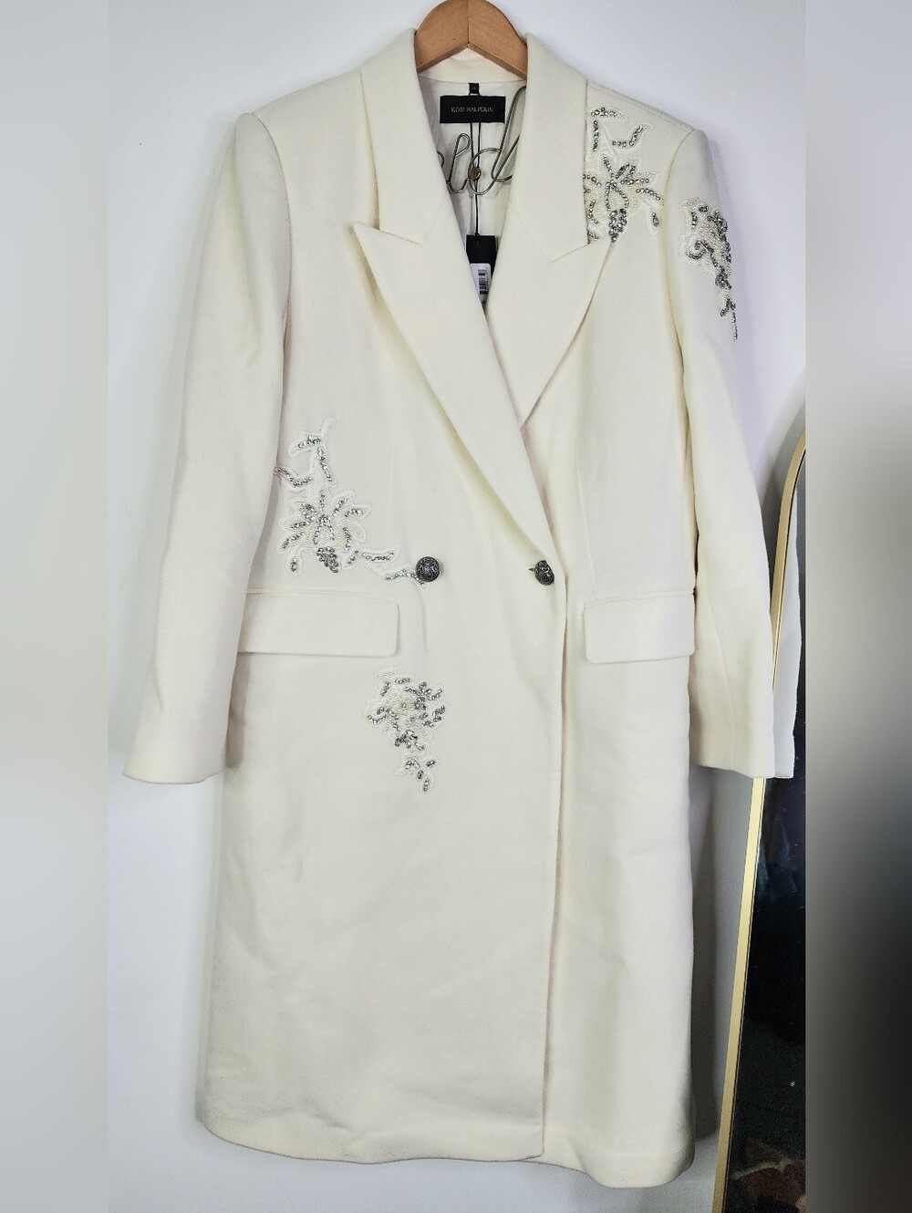Kobi Halperin Mayer Double-Faced Wool Double-Breasted Coat - Ivory, Medium